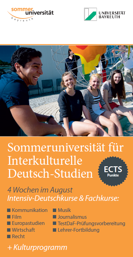 Vorschau des Plakats der Sommeruniversität Bayreuth